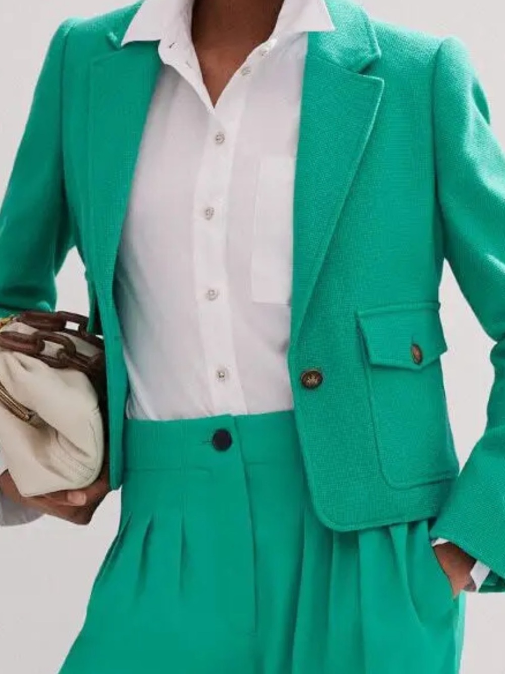 ME+EM Teal Green Tailored Blazer